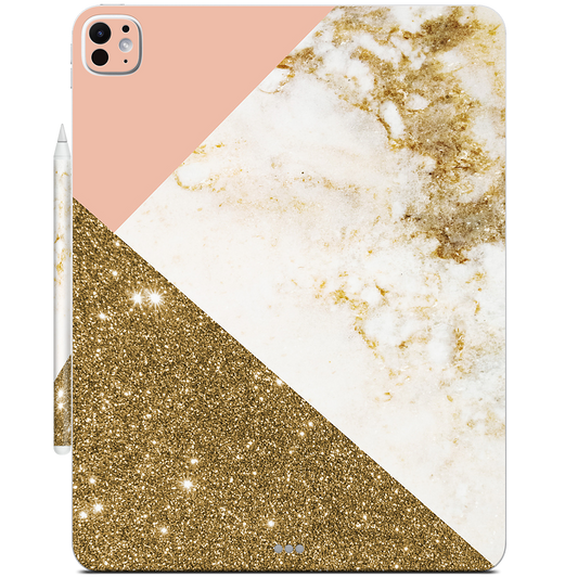 Gold Marble Collage  iPad Skin