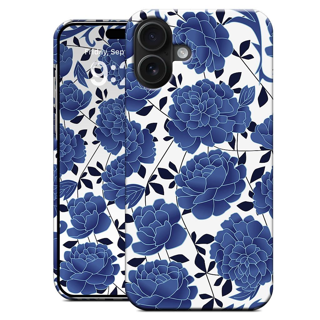 Blue flowers iPhone Case