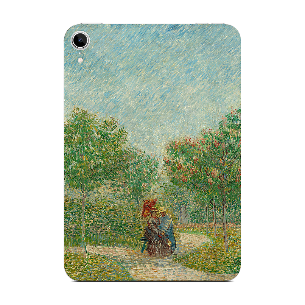 Garden with Courting Couples iPad Skin