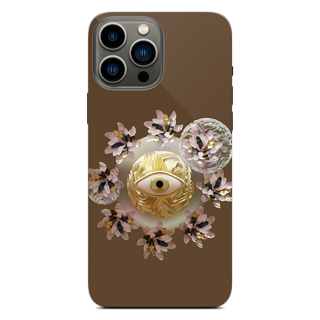 Golden Flowers iPhone Skin