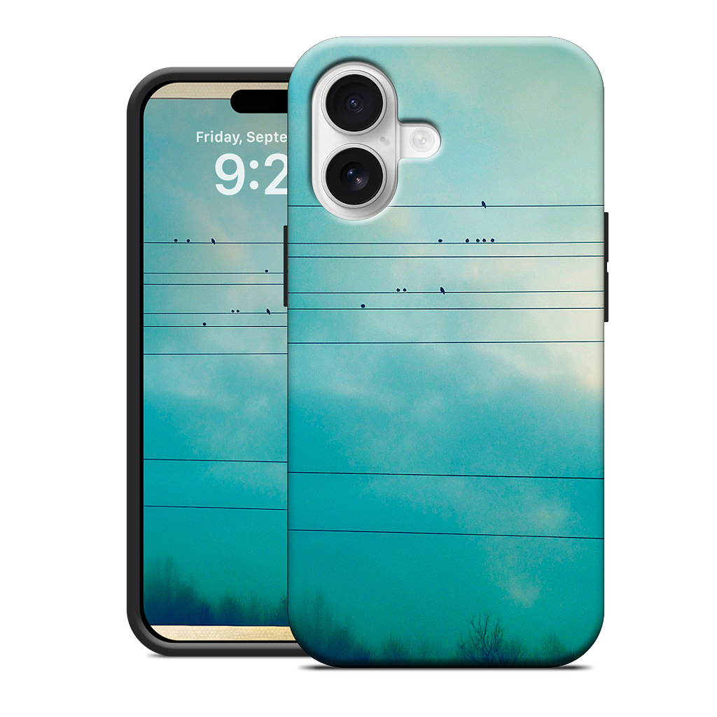 Birds on a wire iPhone Case