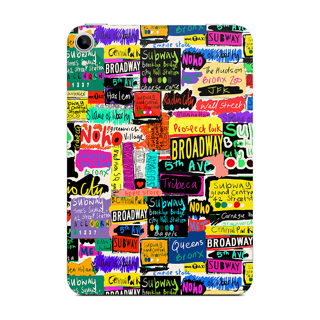 NYC Words iPad Skin