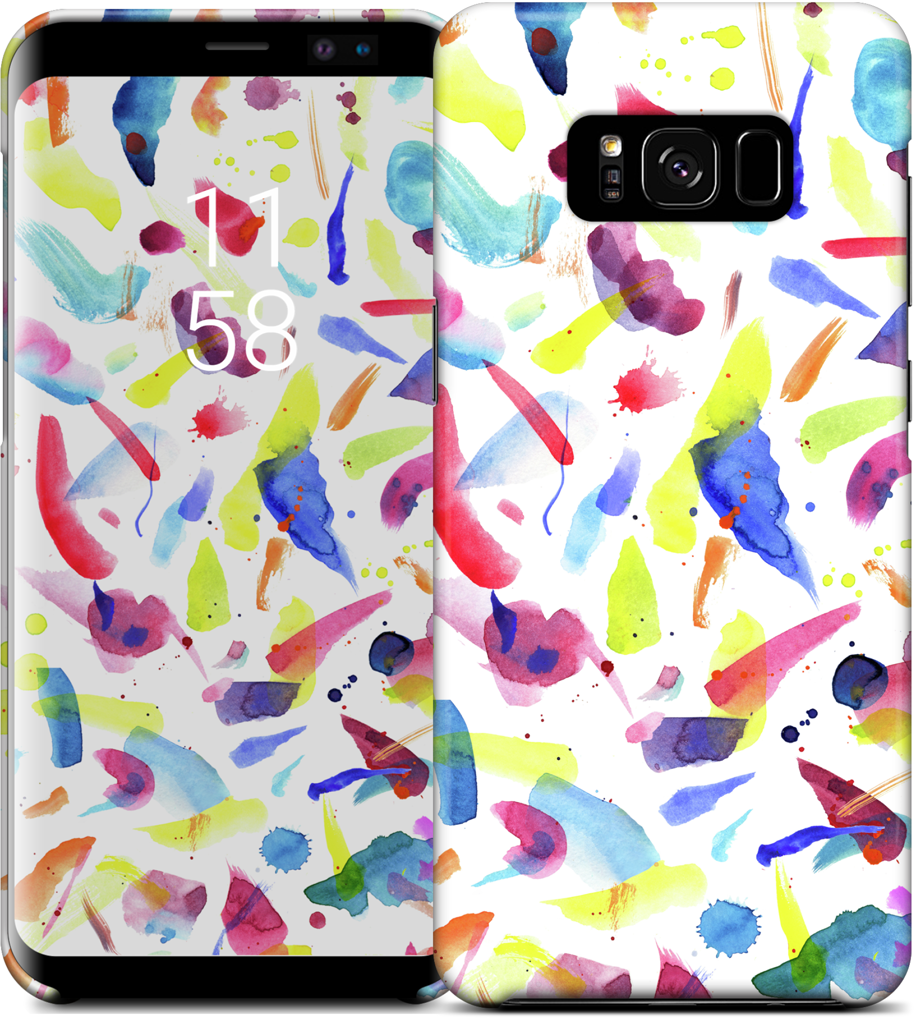 Watercolor Summer Brushstrokes Samsung Case