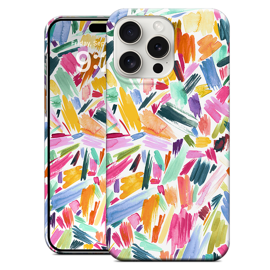 Colorful Abstract Strokes iPhone Case