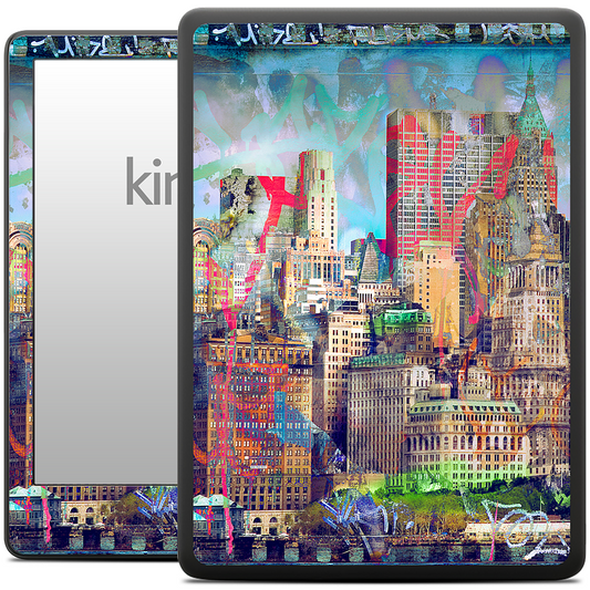 Graffiti Skyline Kindle Skin