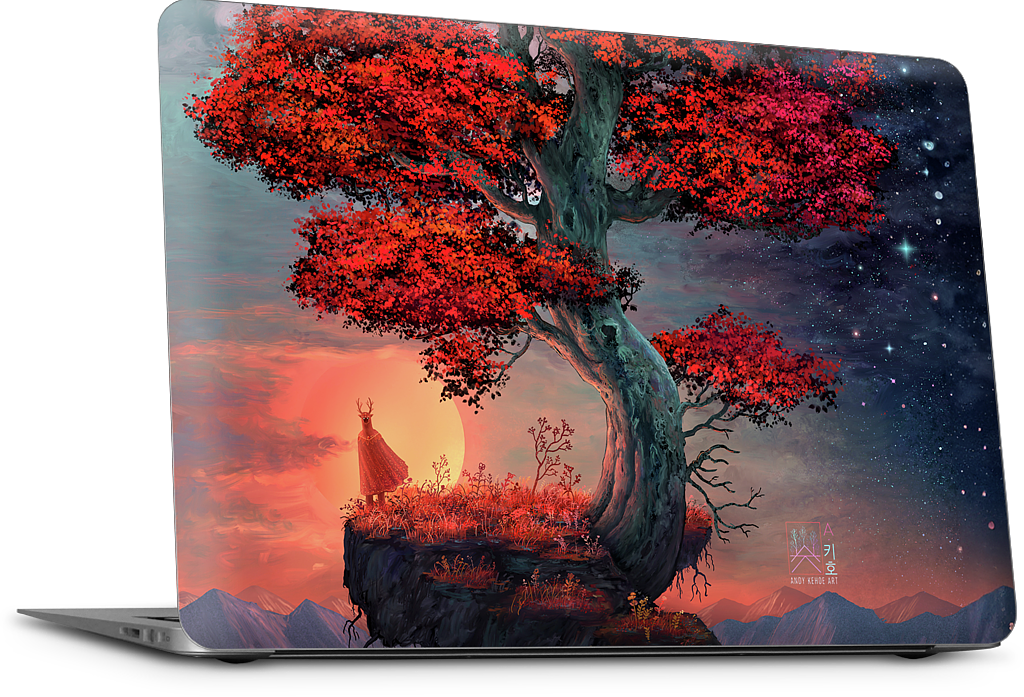 Light & Dark in Equal Parts MacBook Skin