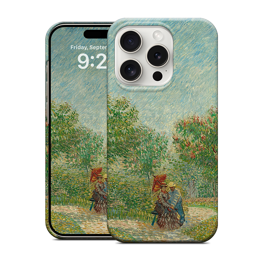 Garden with Courting Couples iPhone Case