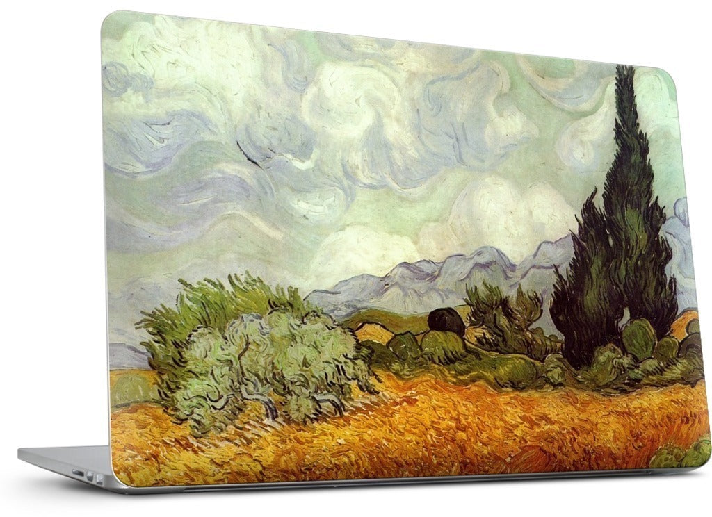 A Wheatfield with Cypresses MacBook Skin