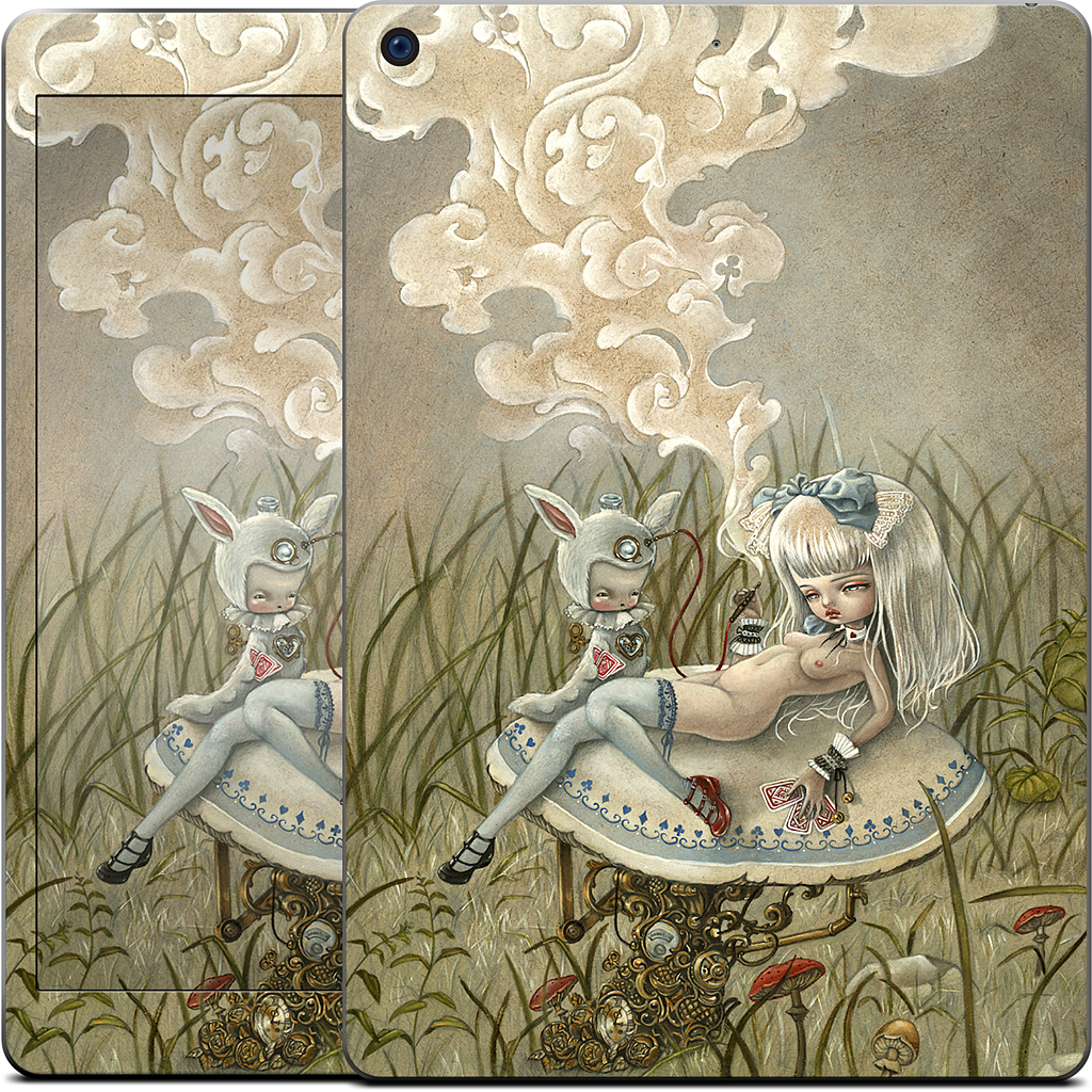 Alice and the Caterpillar iPad Skin