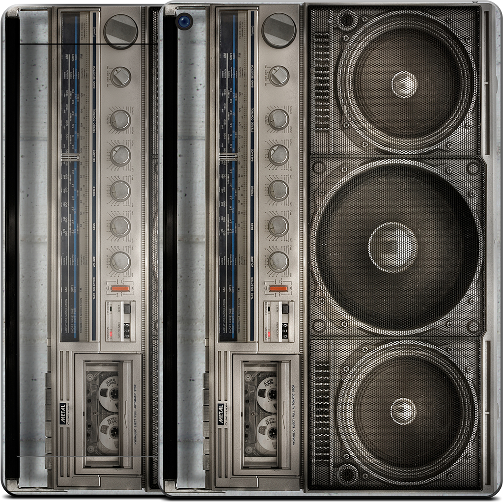 Boombox iPad Skin