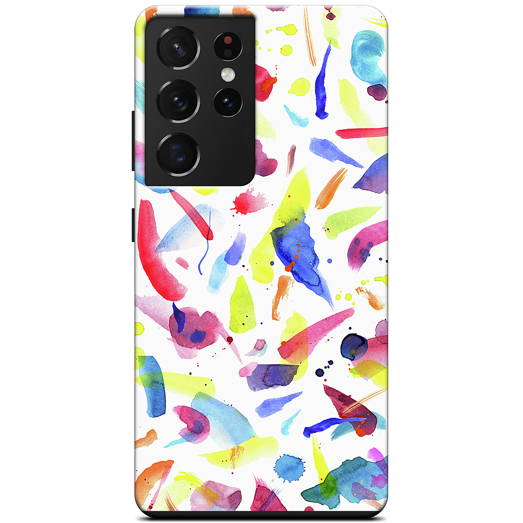 Watercolor Summer Brushstrokes Samsung Case