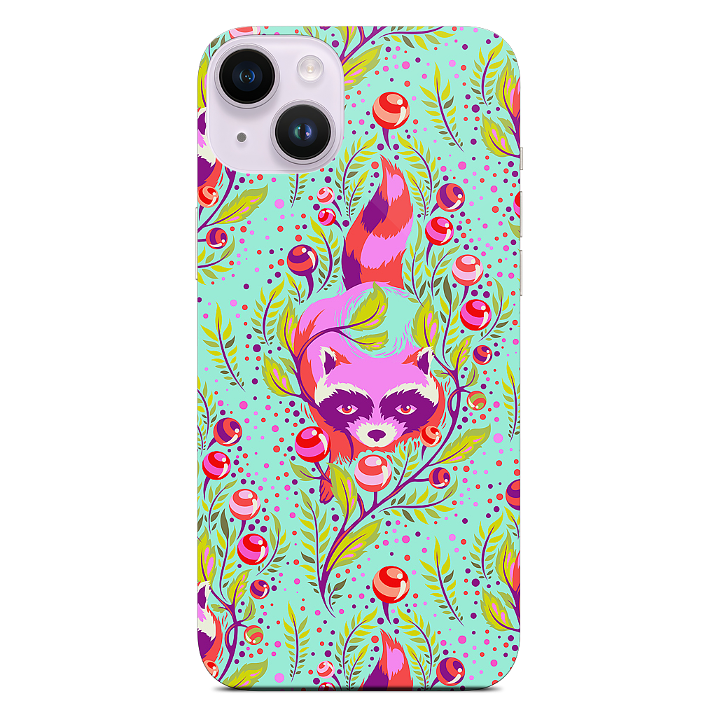 Raccoon Poppy iPhone Skin