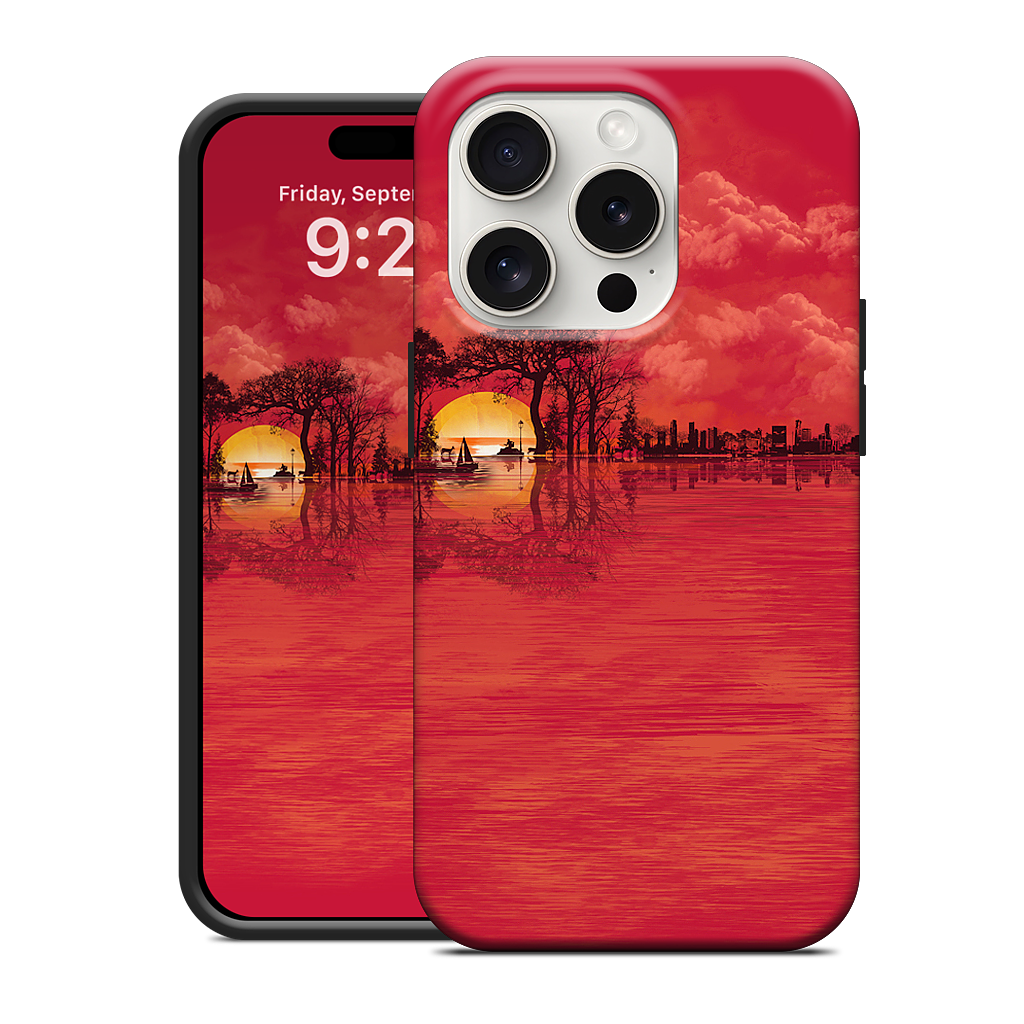 Musical Sunset iPhone Case