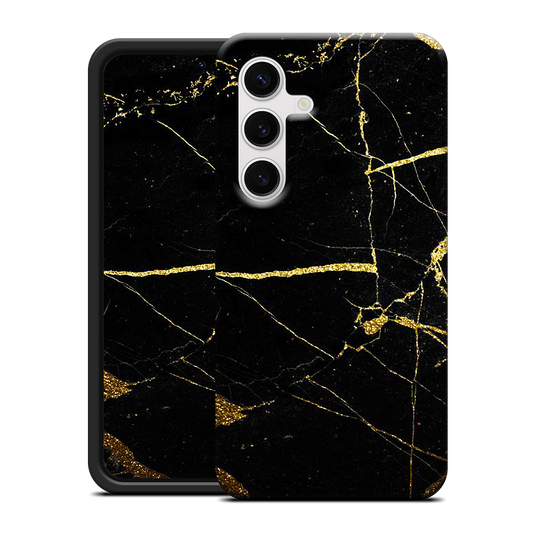 Black and Gold Marble Samsung Case