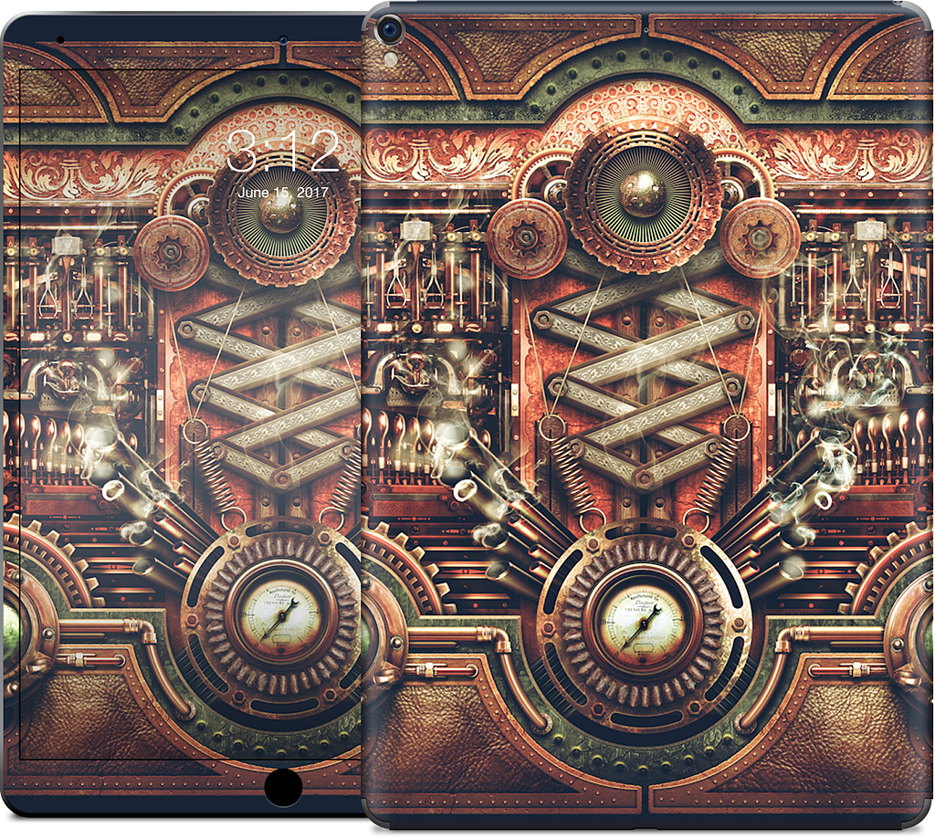 Steampunk Motherboard iPad Skin