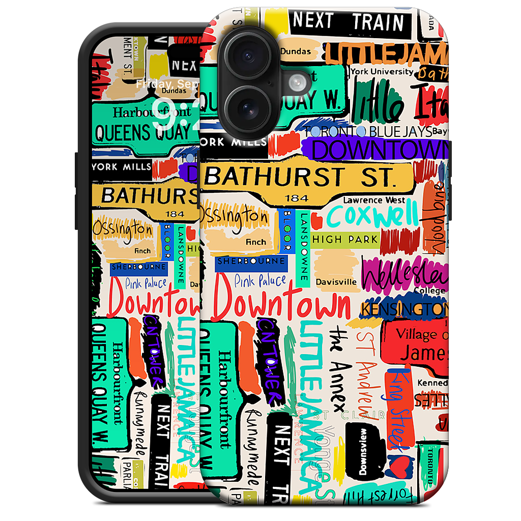 Toronto words iPhone Case