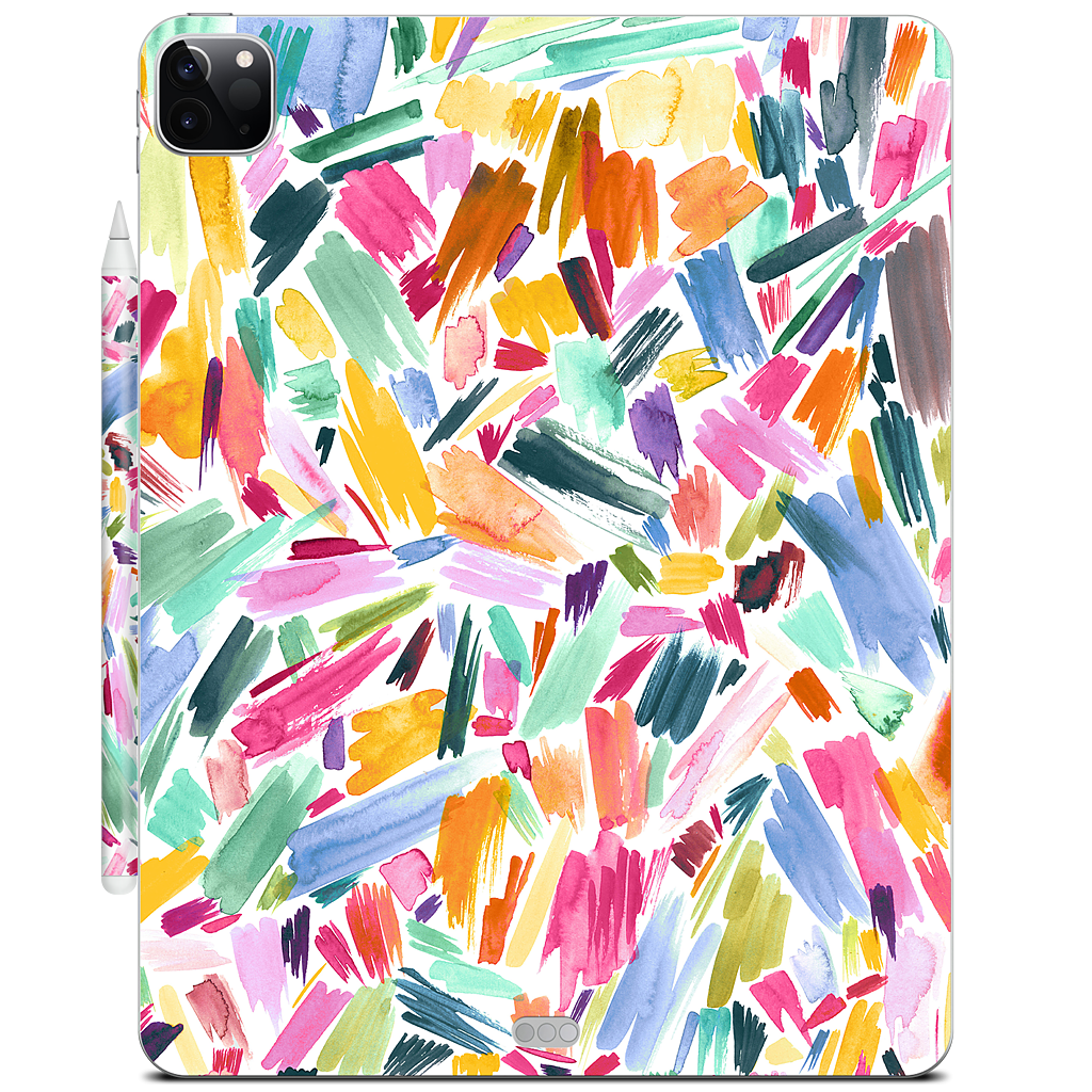 Colorful Abstract Strokes iPad Skin