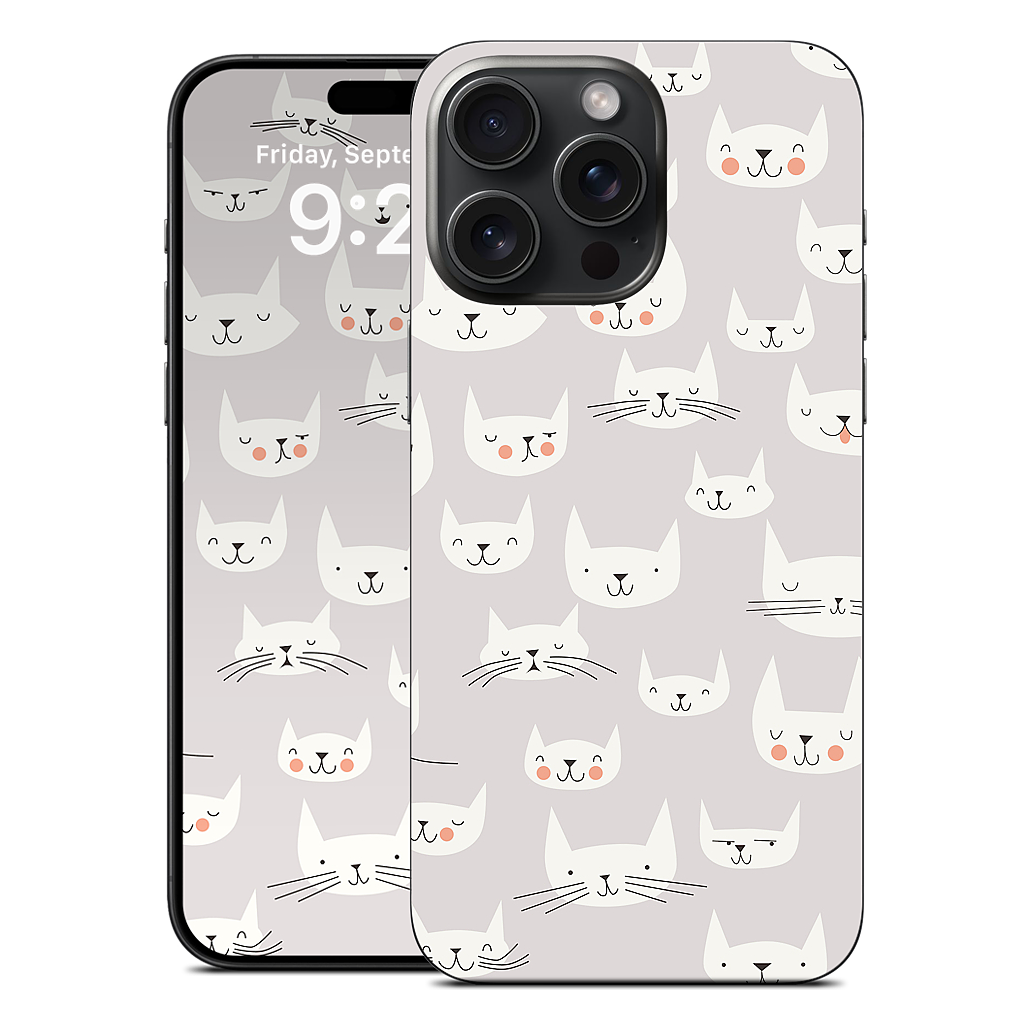 Cat Faces iPhone Skin