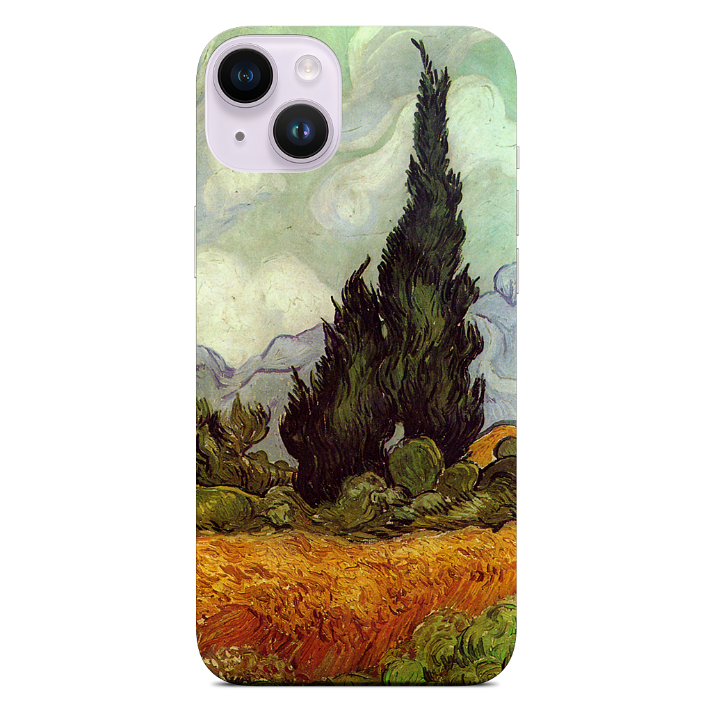 A Wheatfield with Cypresses iPhone Skin