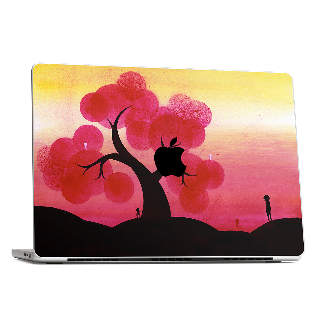 Red Blossoms MacBook Skin