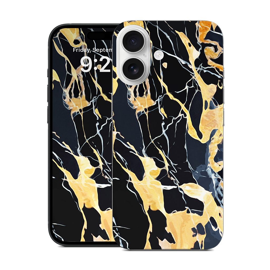 Black Marble iPhone Skin