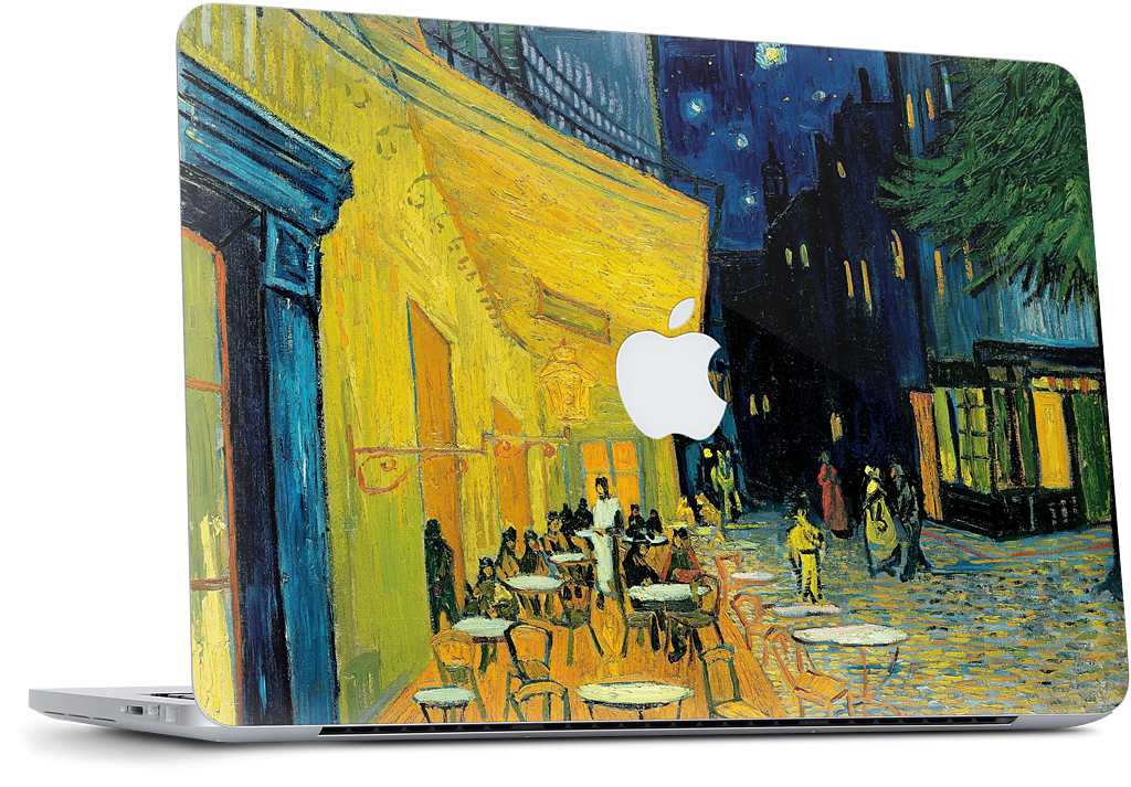 Cafe at Night MacBook Skin