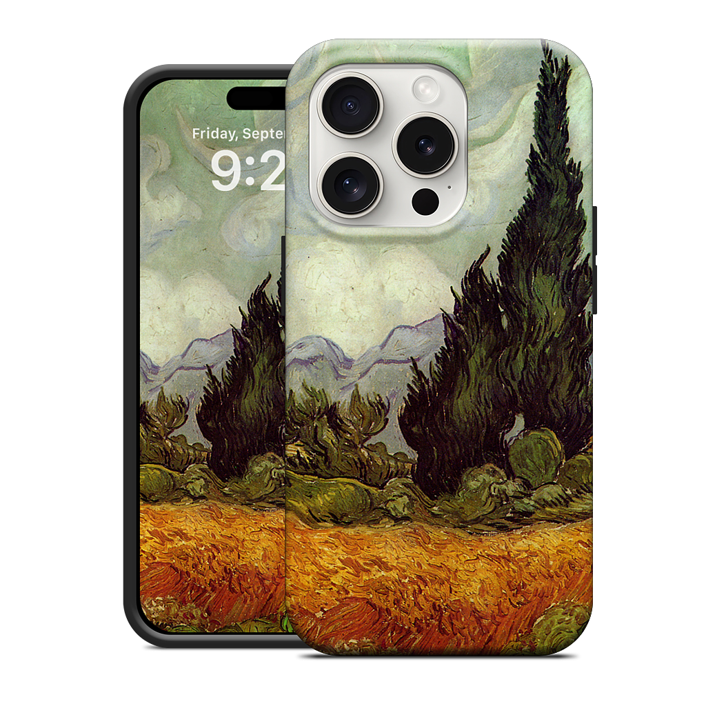 A Wheatfield with Cypresses iPhone Case