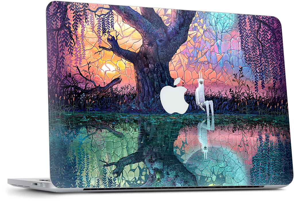 On the Banks of Broken Worlds MacBook Skin