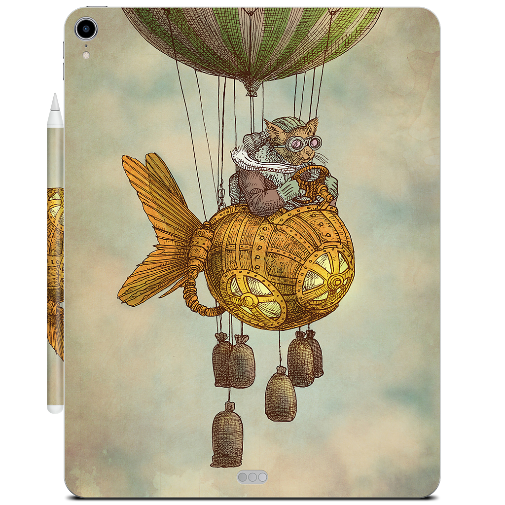 Around The World In A GoldfishFlyer iPad Skin