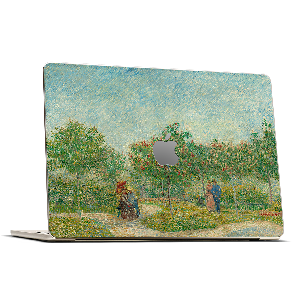 Garden with Courting Couples MacBook Skin