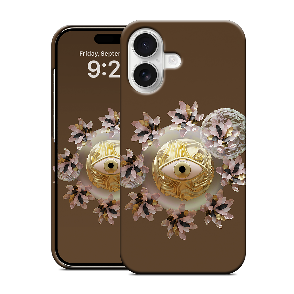 Golden Flowers iPhone Case