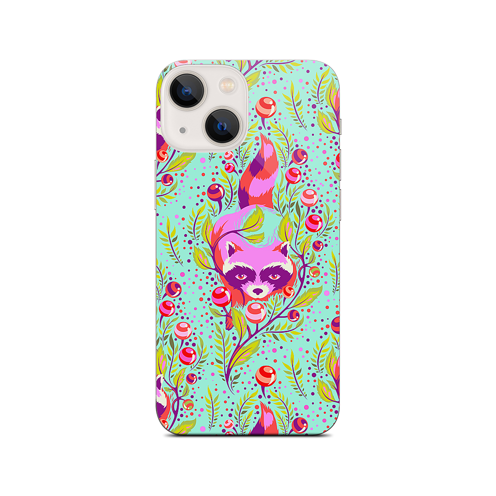 Raccoon Poppy iPhone Skin