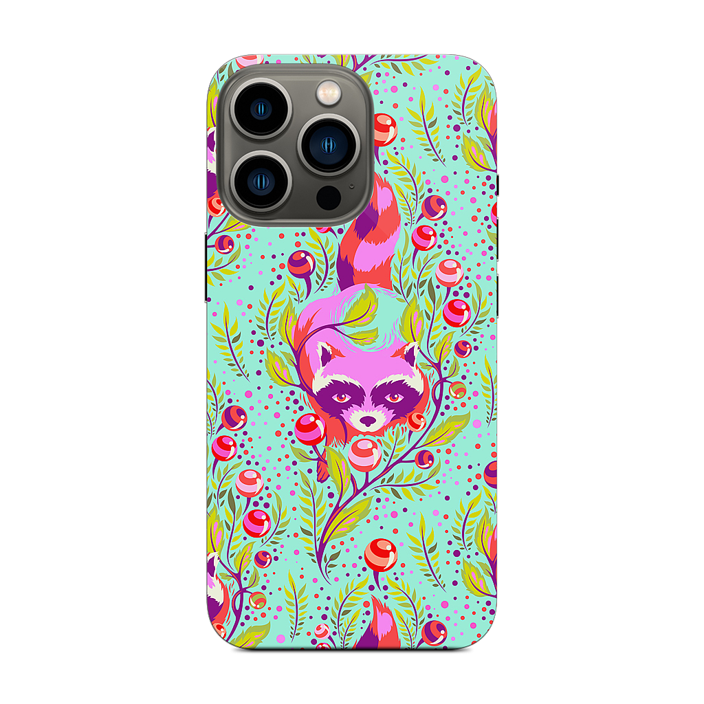 Raccoon Poppy iPhone Skin