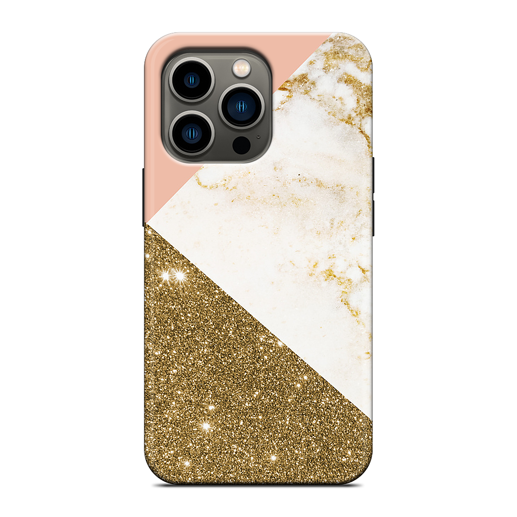 Gold Marble Collage  iPhone Case