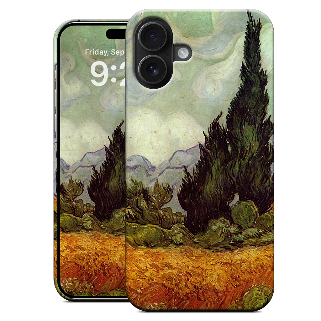 A Wheatfield with Cypresses iPhone Case