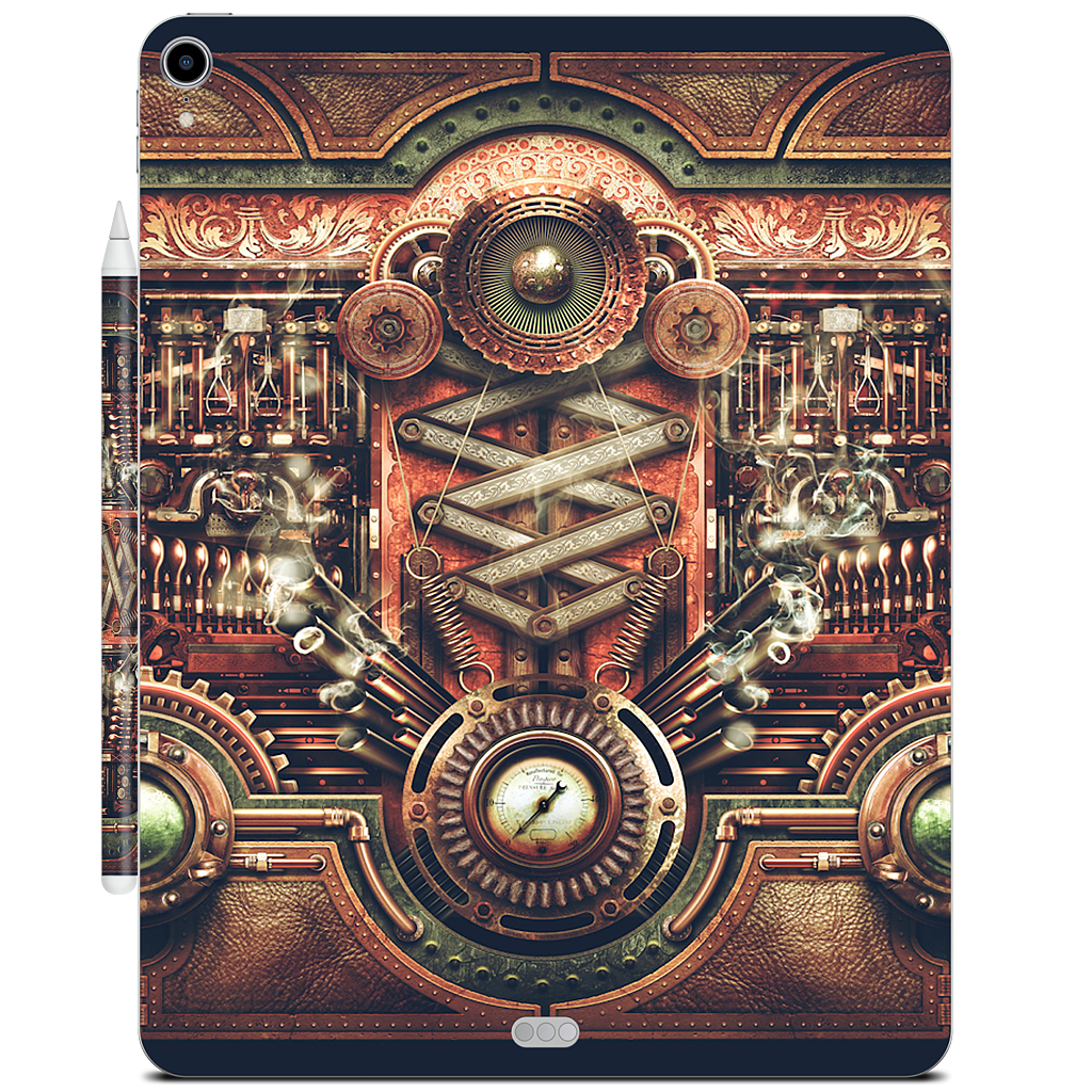 Steampunk Motherboard iPad Skin