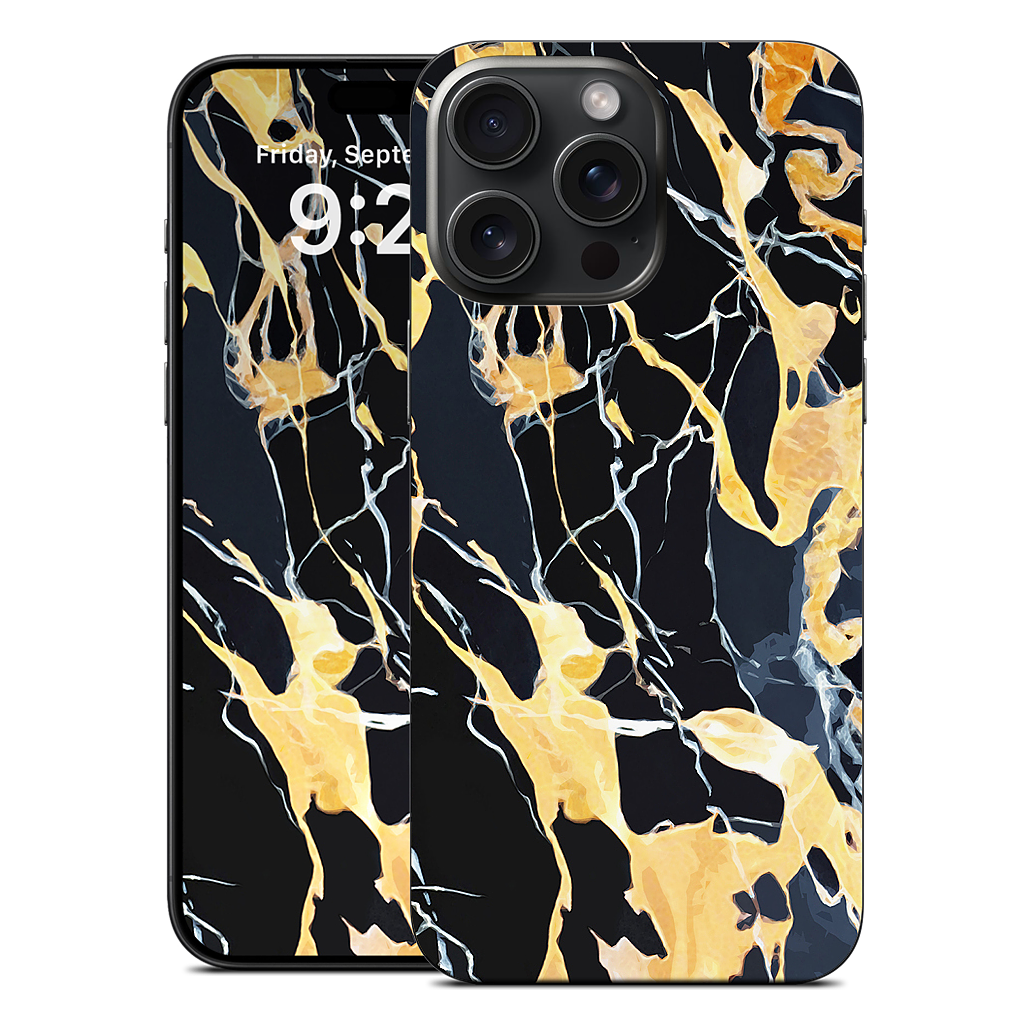 Black Marble iPhone Skin