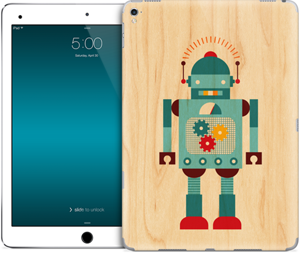 Blue Robot iPad Skin