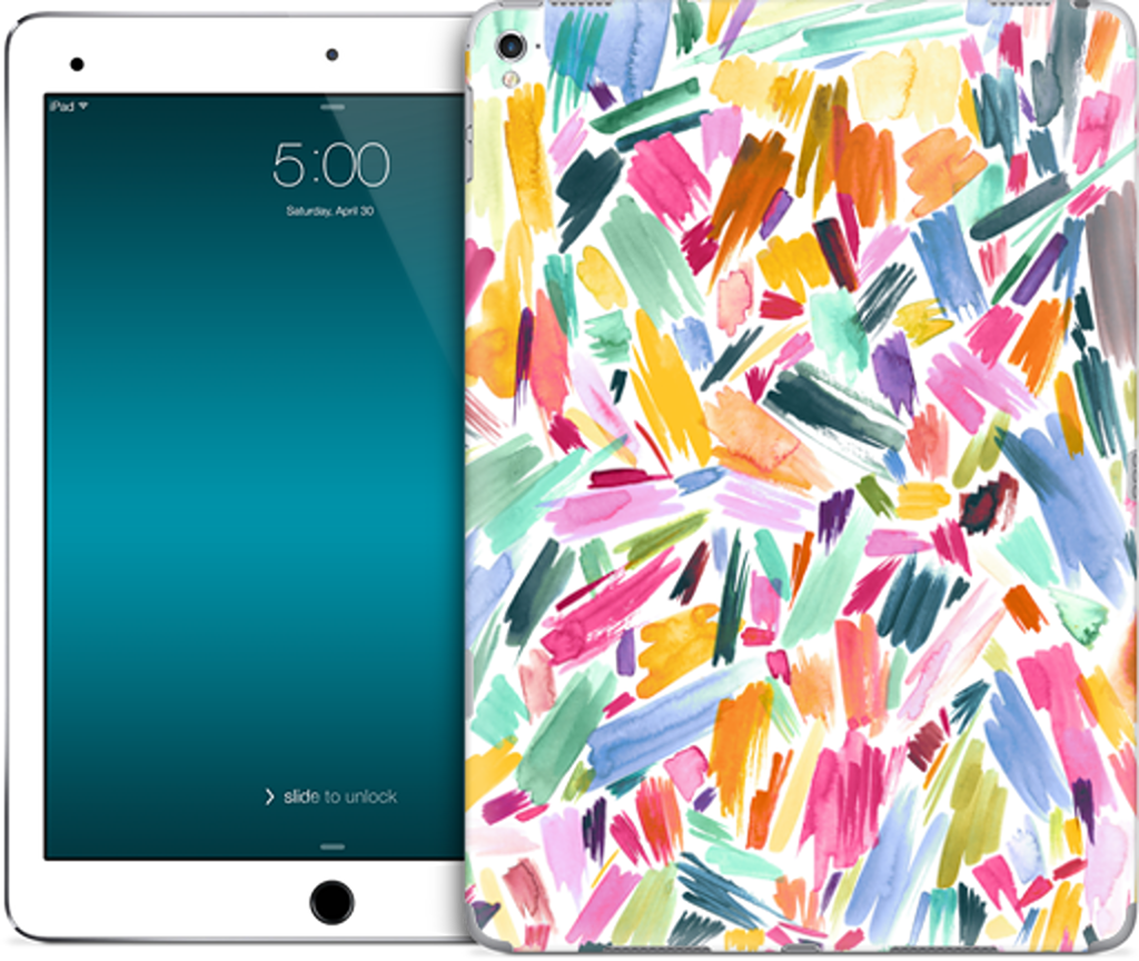 Colorful Abstract Strokes iPad Skin