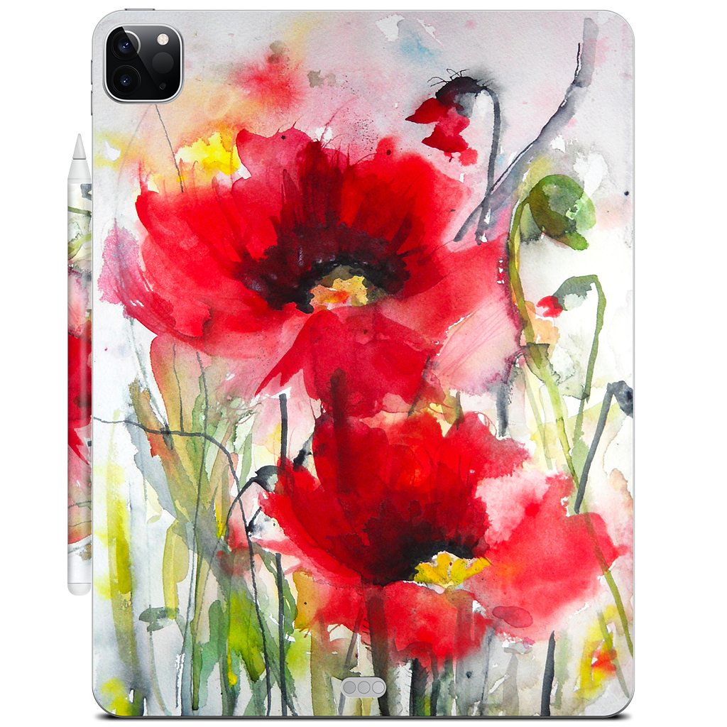 Red Poppies iPad Skin