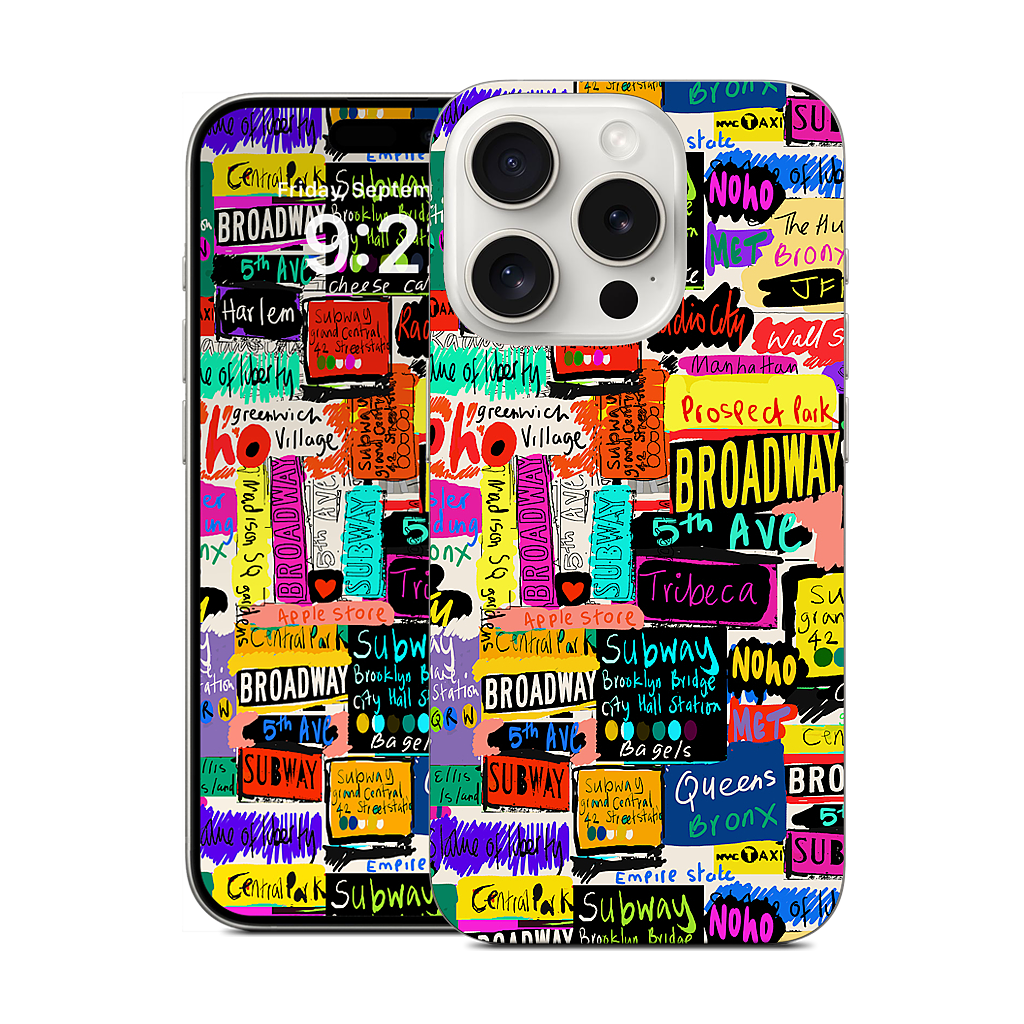 NYC Words iPhone Skin