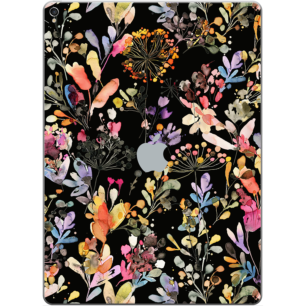 Wild Grasses (Black) iPad Skin