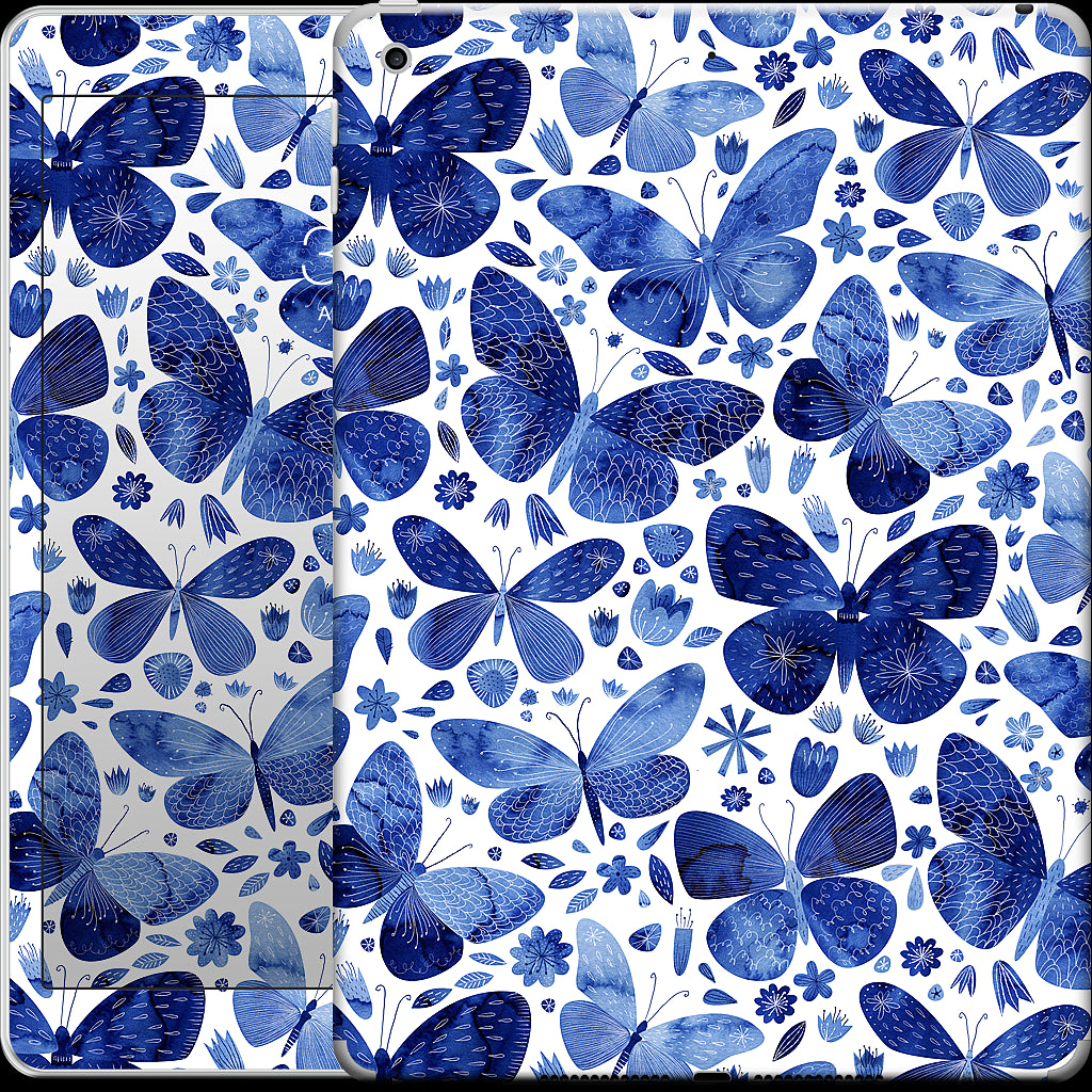 Blue Butterflies iPad Skin