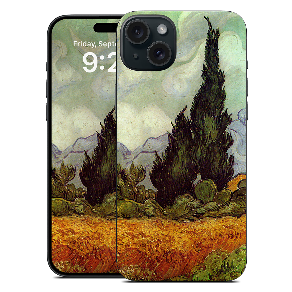 A Wheatfield with Cypresses iPhone Skin