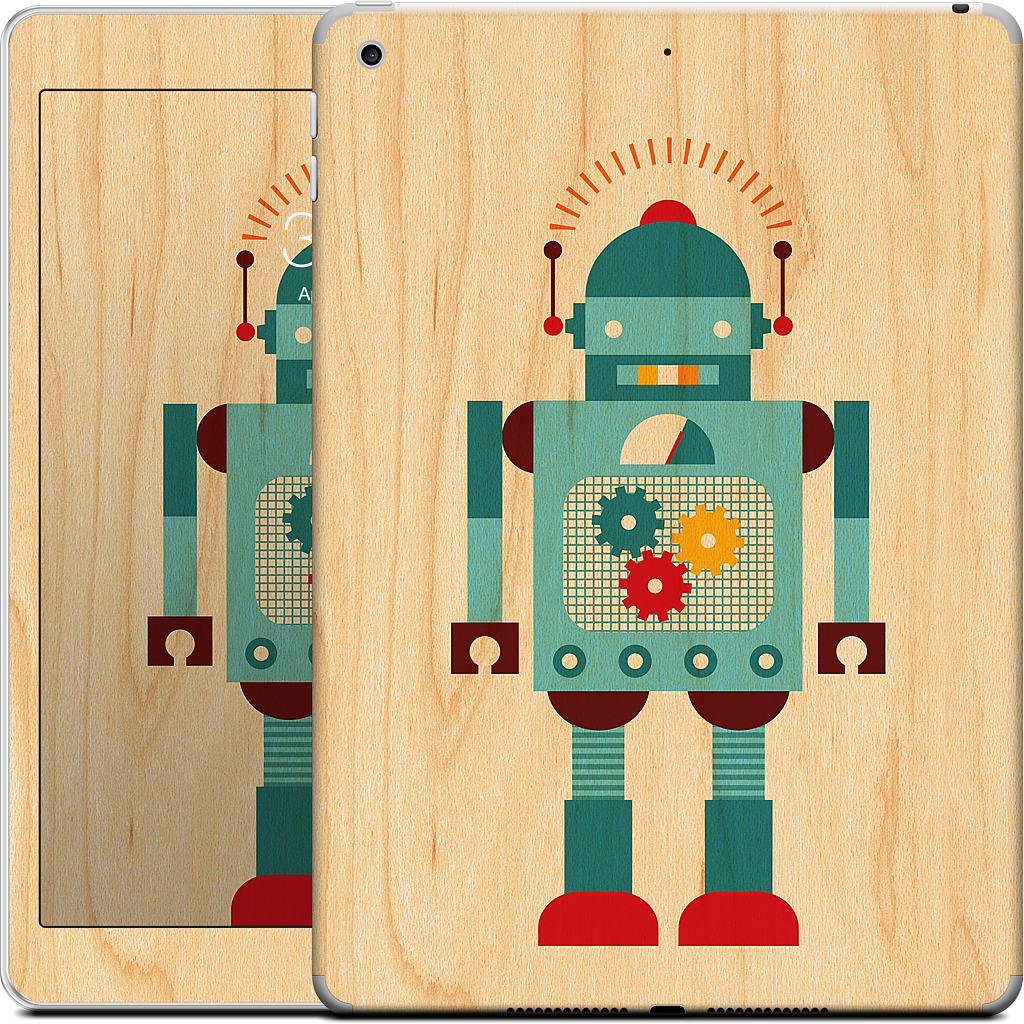 Blue Robot iPad Skin