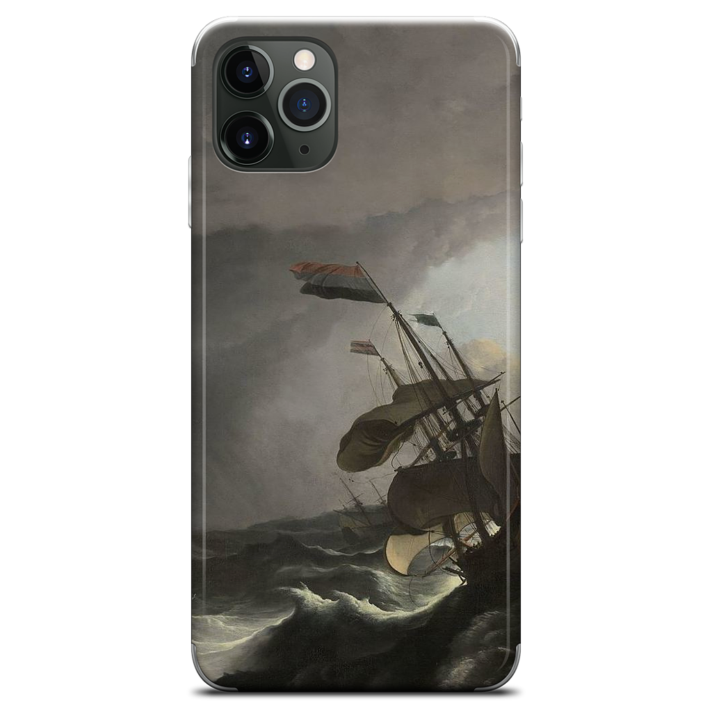 Warships During a Storm iPhone Skin