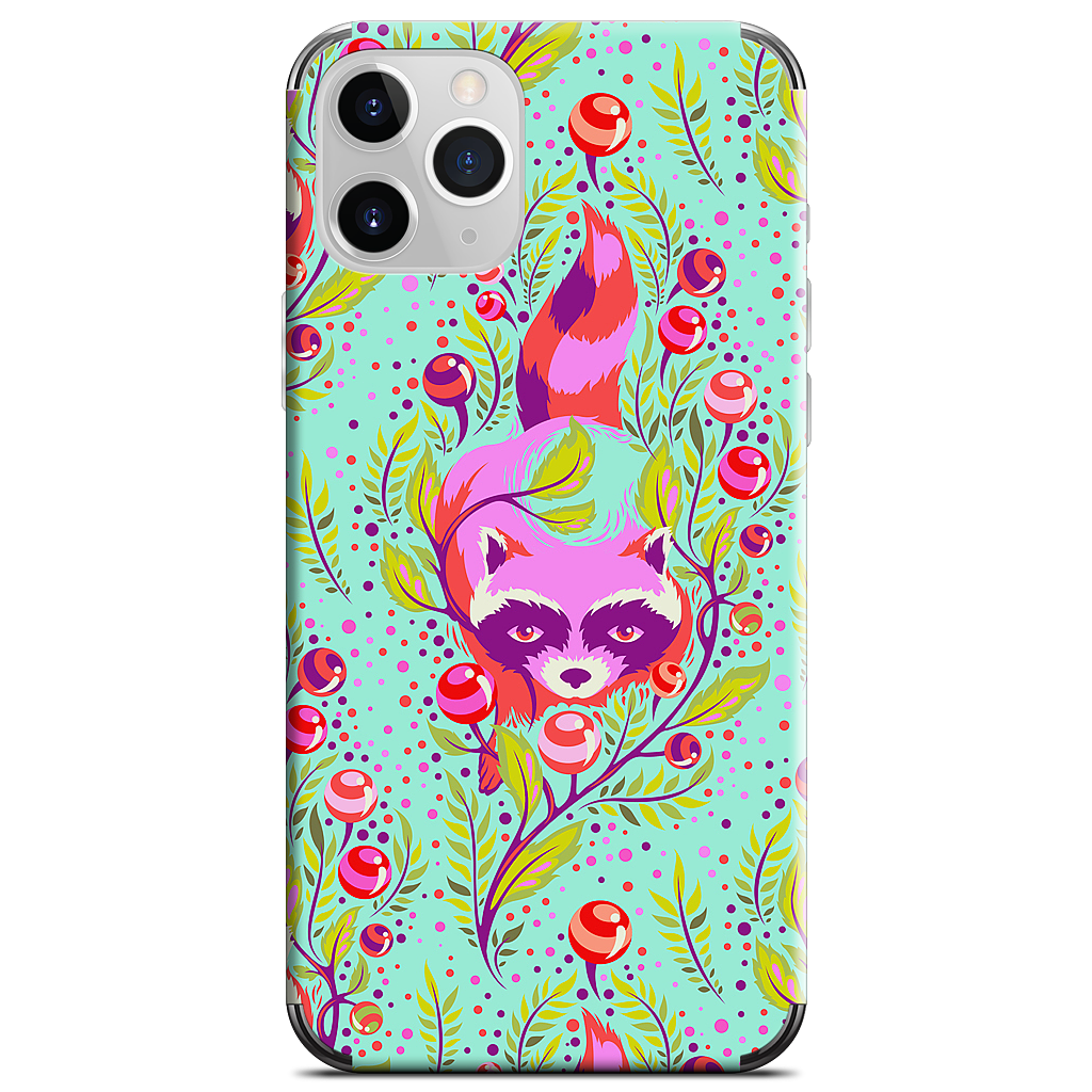 Raccoon Poppy iPhone Skin