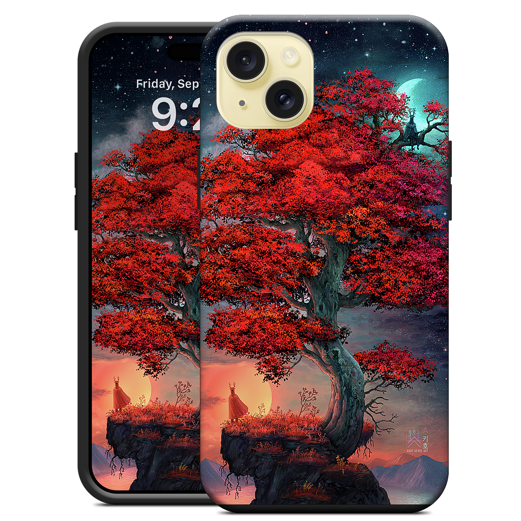 Light & Dark in Equal Parts iPhone Case