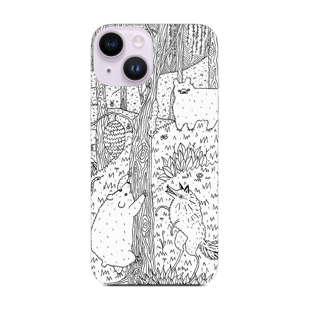 Diurnal Animals of the Forest iPhone Skin