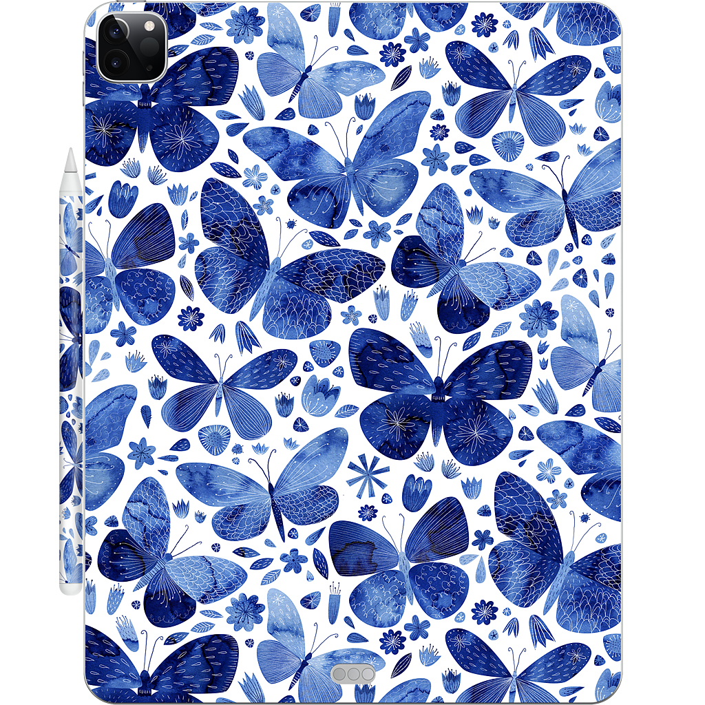 Blue Butterflies iPad Skin